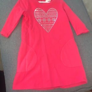 Girls winter heart dress